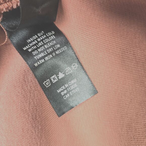 Max Jeans Jacket Women S Faded Burnt Sienna Tencel Open Front Cinched Waist Long - Picture 6 of 12